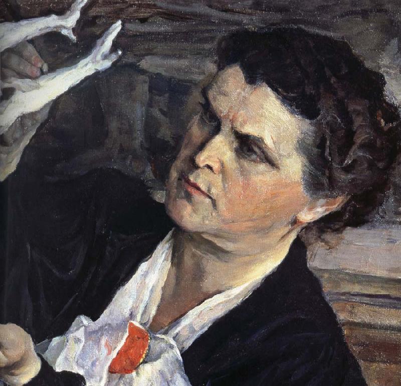 Nesterov Nikolai Stepanovich The Sculptor of portrait oil painting image